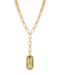 Dalia Two-Tone Pendant Necklace