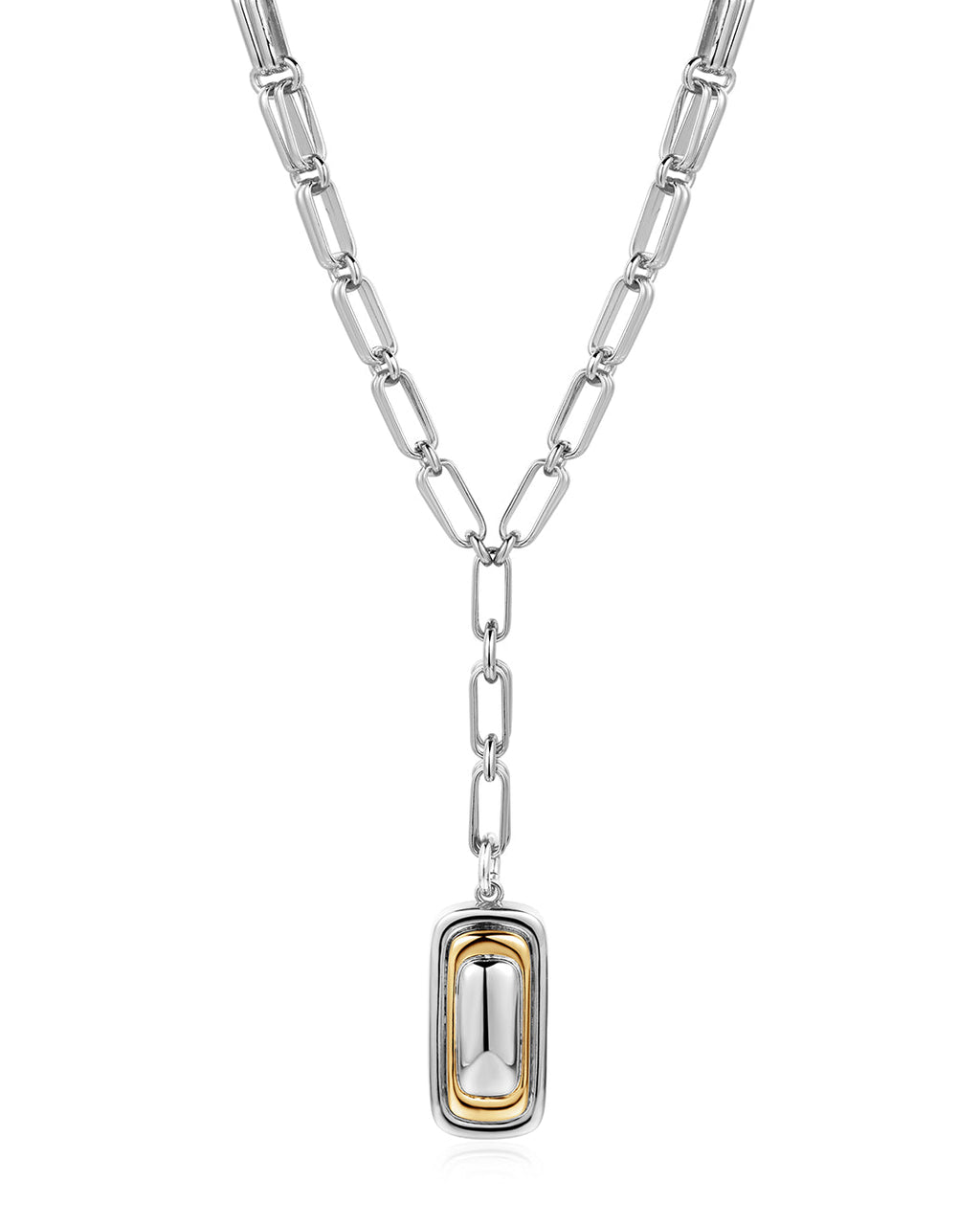 Dalia Two-Tone Pendant Necklace — alternate view