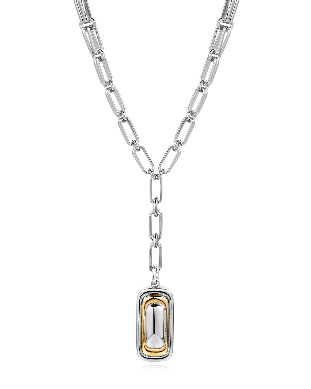 Dalia Two-Tone Pendant Necklace — alternate view