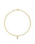 Pear Charm Snake Chain Necklace