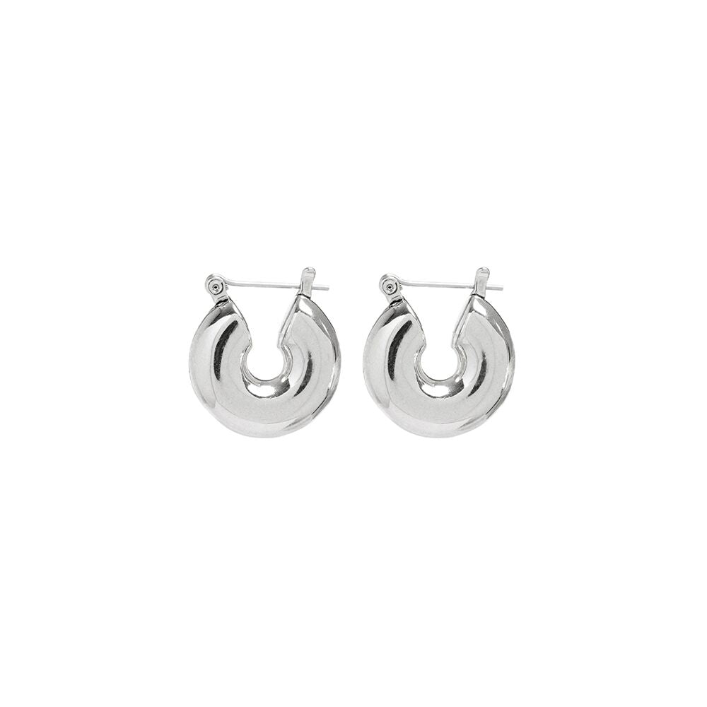 Mini Donut Hoops - Silver