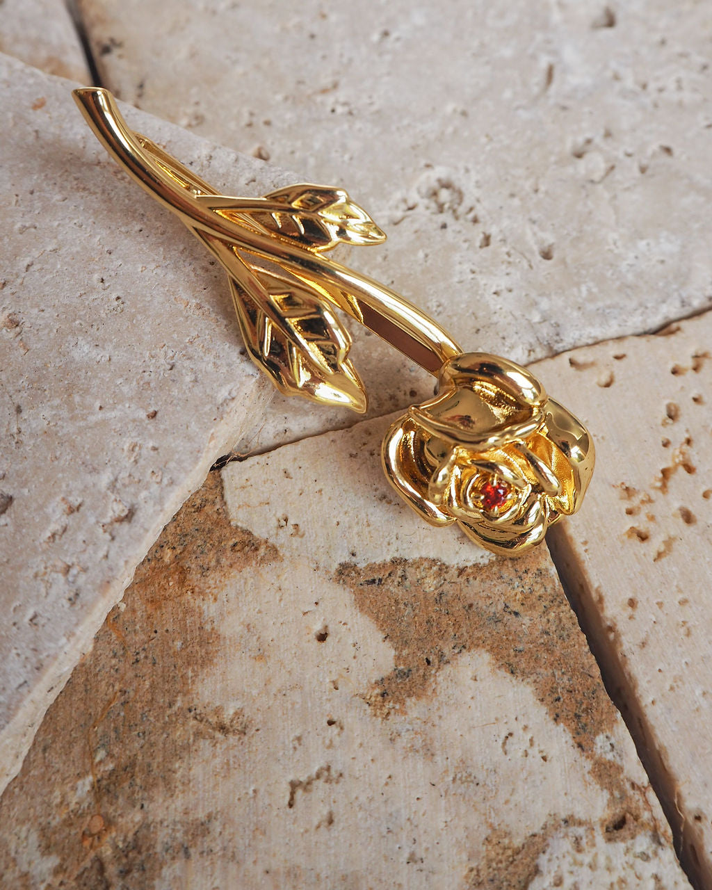 Rosa Bobby Pin Set - Gold — alternate view