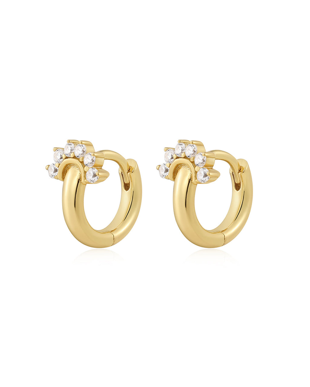 Flare Huggies in Gold - Earrings