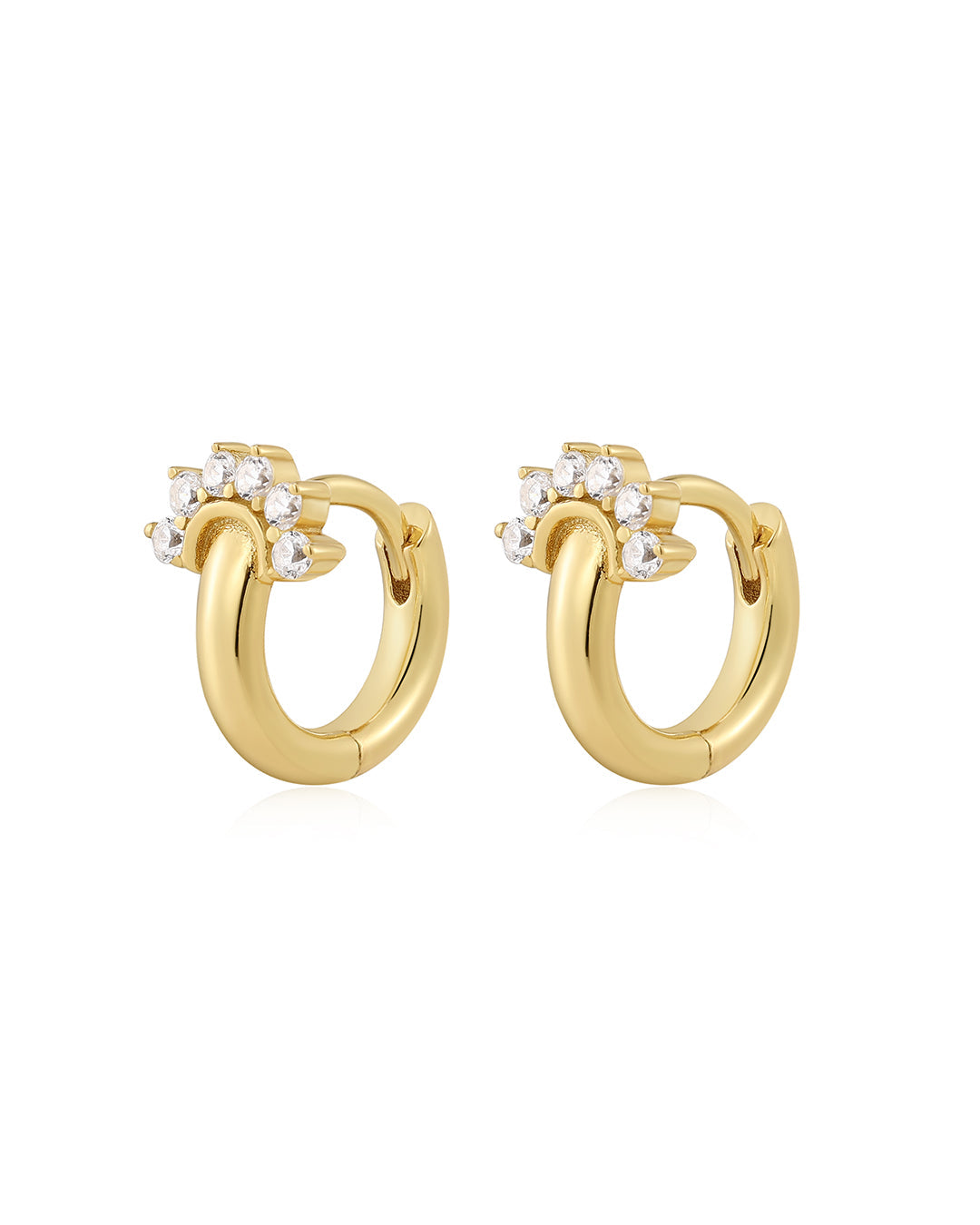 Flare Huggies in Gold - Earrings