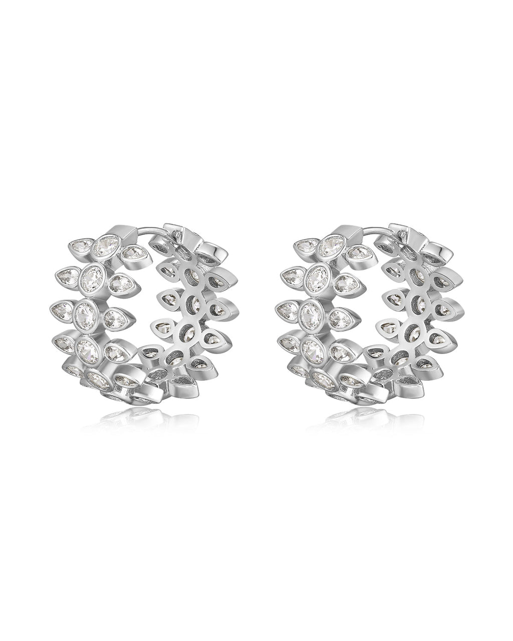 Florette Hoops - Silver