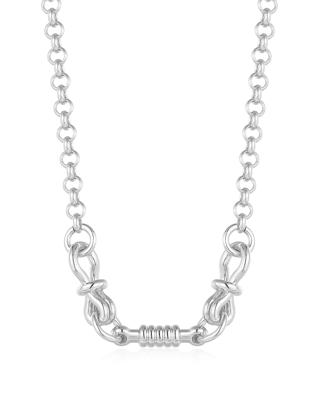 Horsebit Necklace - Silver