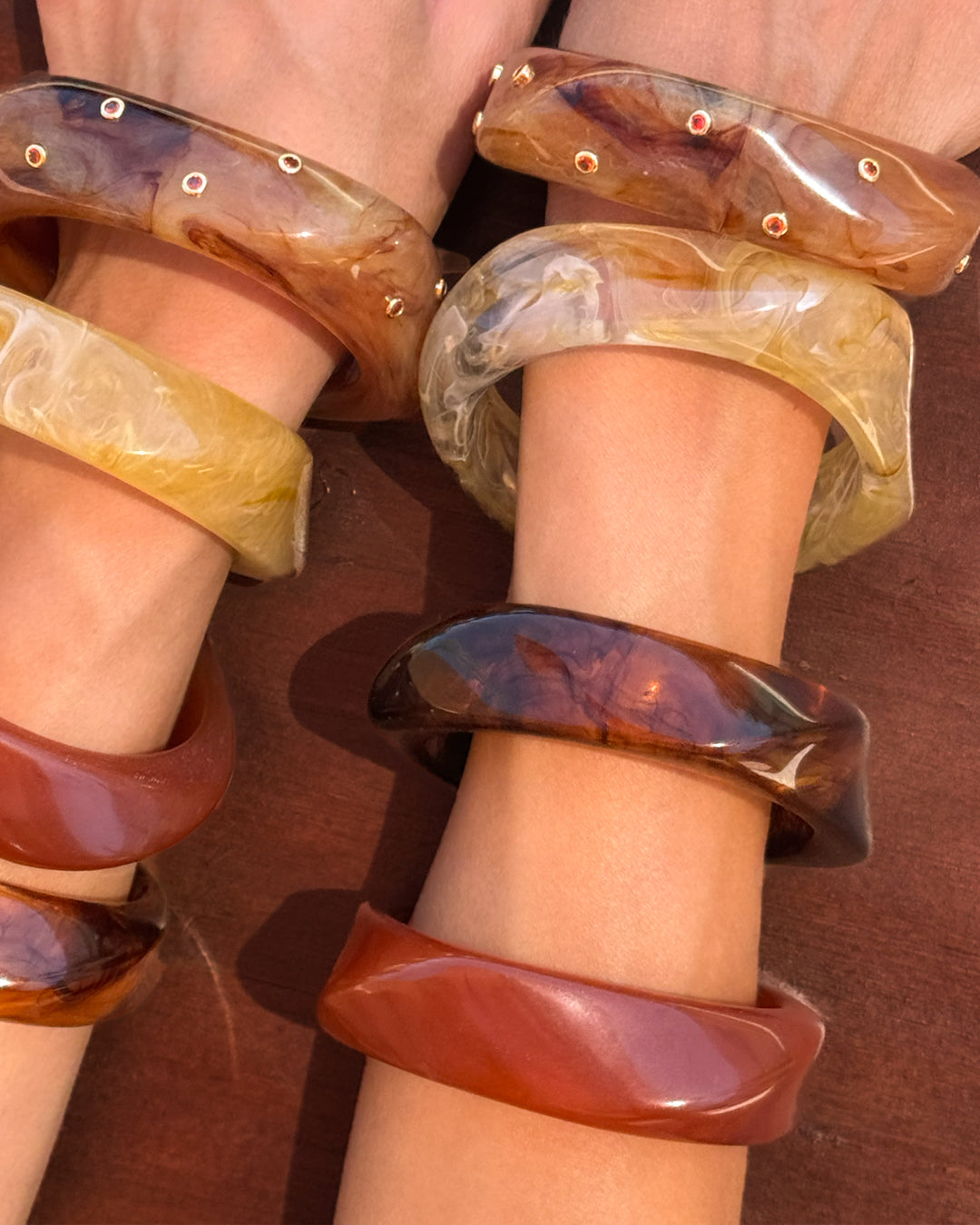Formentera Bangle Set - Tortoise — alternate view 2
