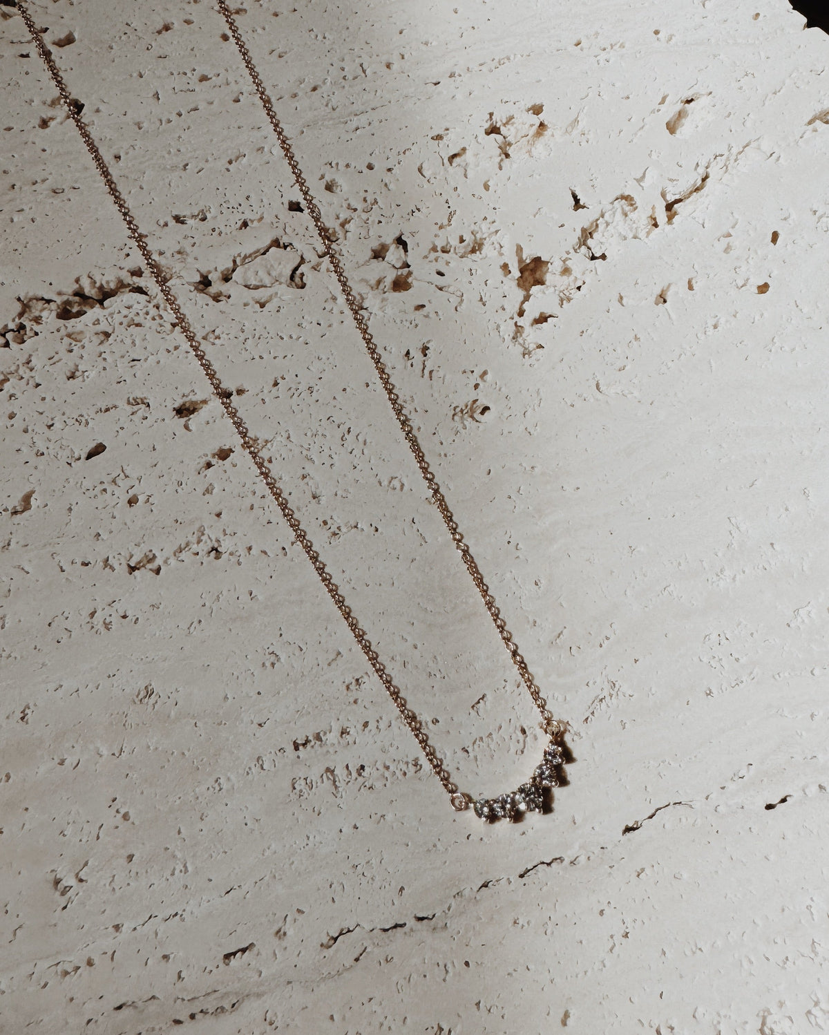Pavé Starlight Curved Necklace — alternate view