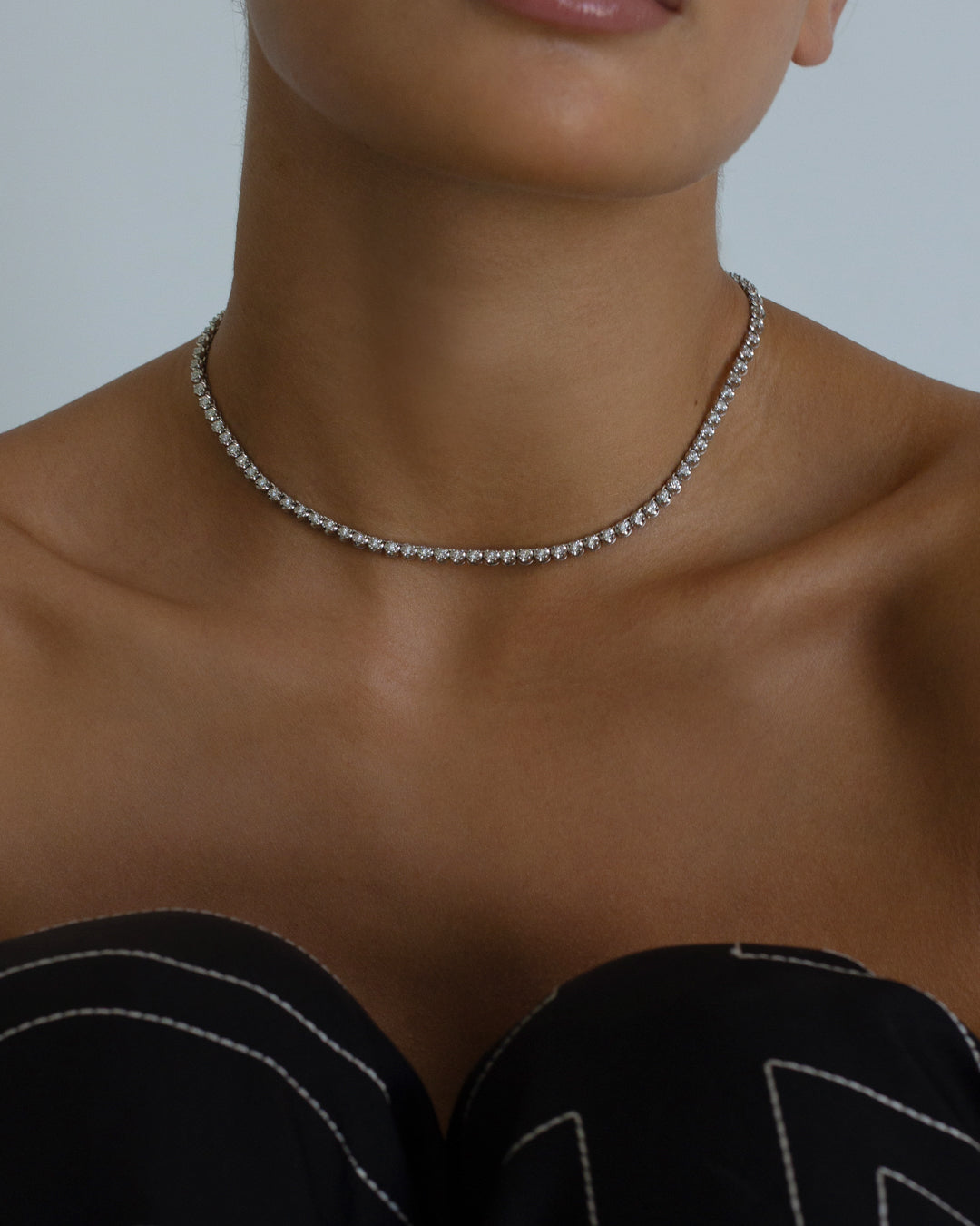 One and Only Tennis Necklace — another angle 3