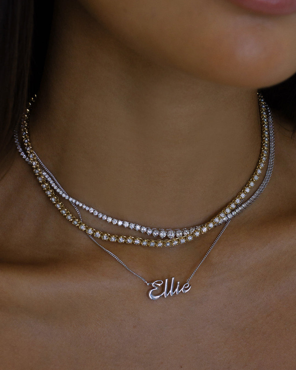 Cursive Nameplate Necklace — alternate view 2