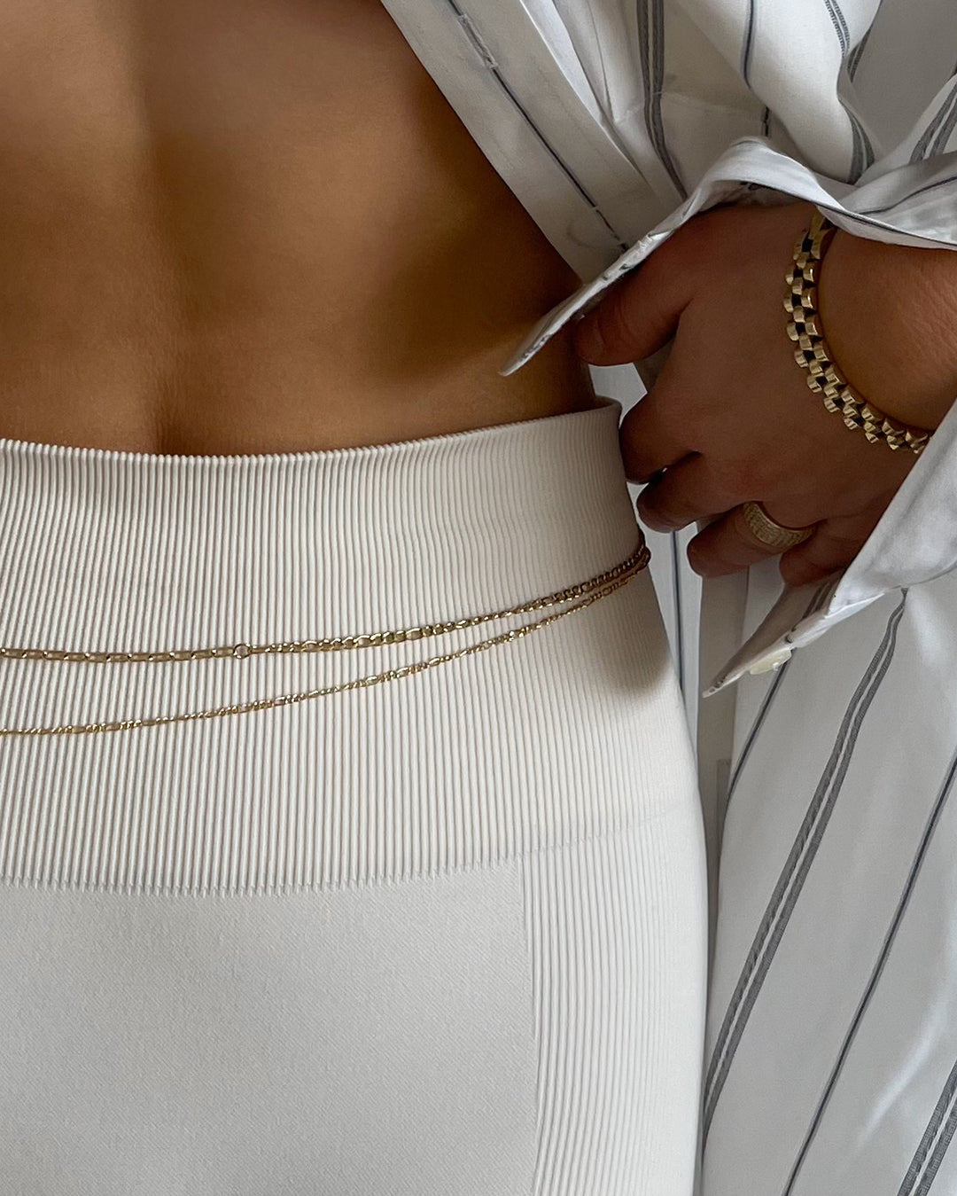 Suganami Belly Chain Set - Gold — detail view