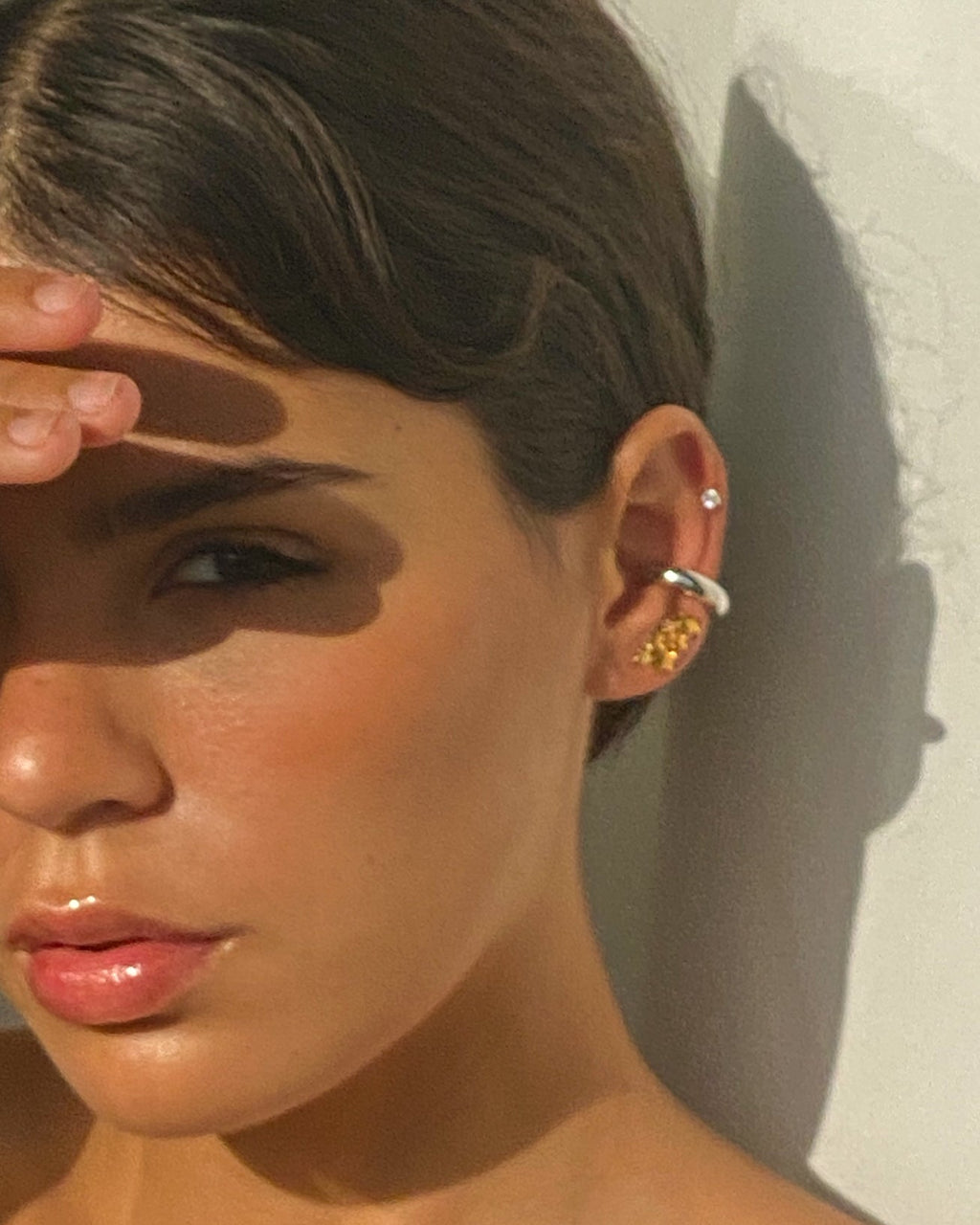 Amalfi Ear Cuff - Silver - Earrings — alternate view 2