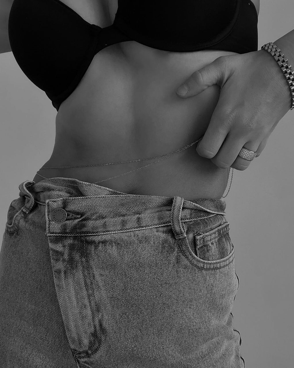 Take Me to the Bungalows Belly Chain - Silver — alternate view 2