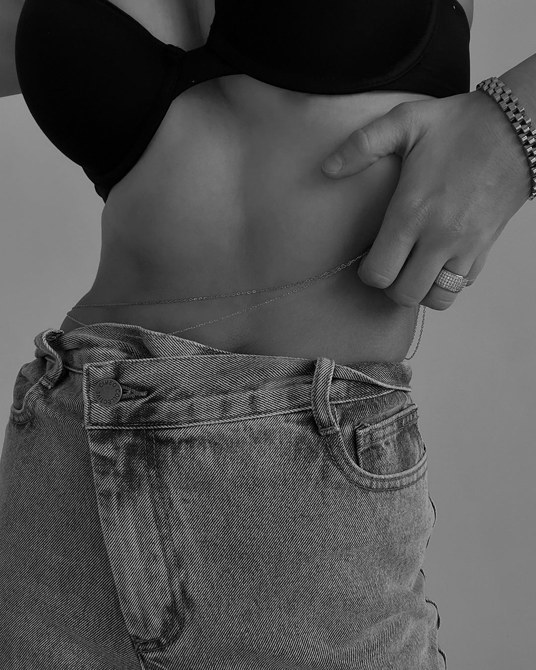 Take Me to the Bungalows Belly Chain - Silver — alternate view 2