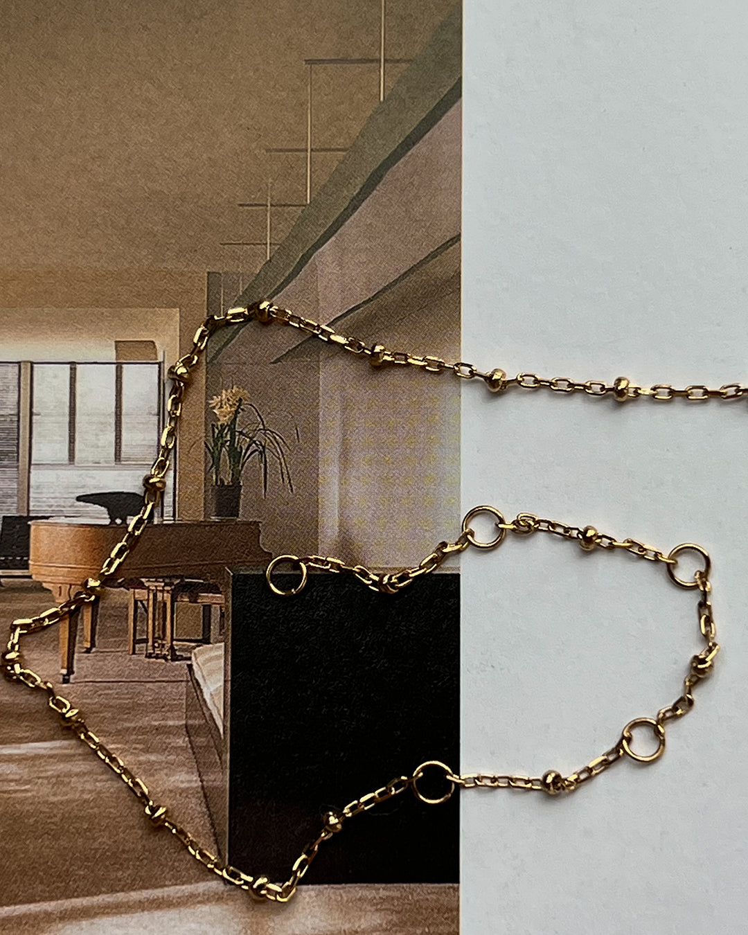 Mondays at Teddy's Anklet - Silver — another angle