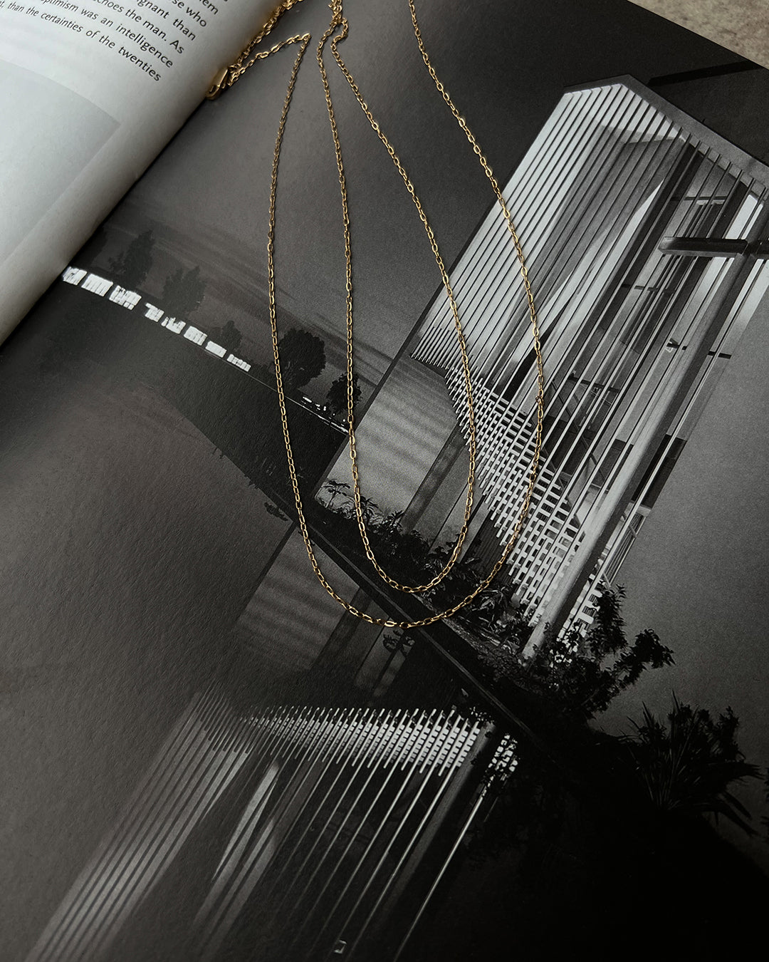 Take Me to the Bungalows Belly Chain - Gold — alternate angle 2