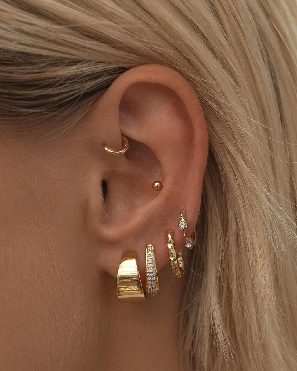 Baby Margot Hoops - Gold — alternate view