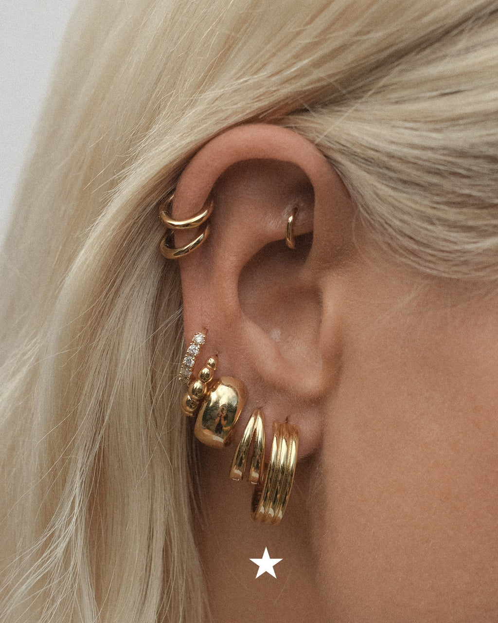 Bridgette Hoops - Gold — alternate view