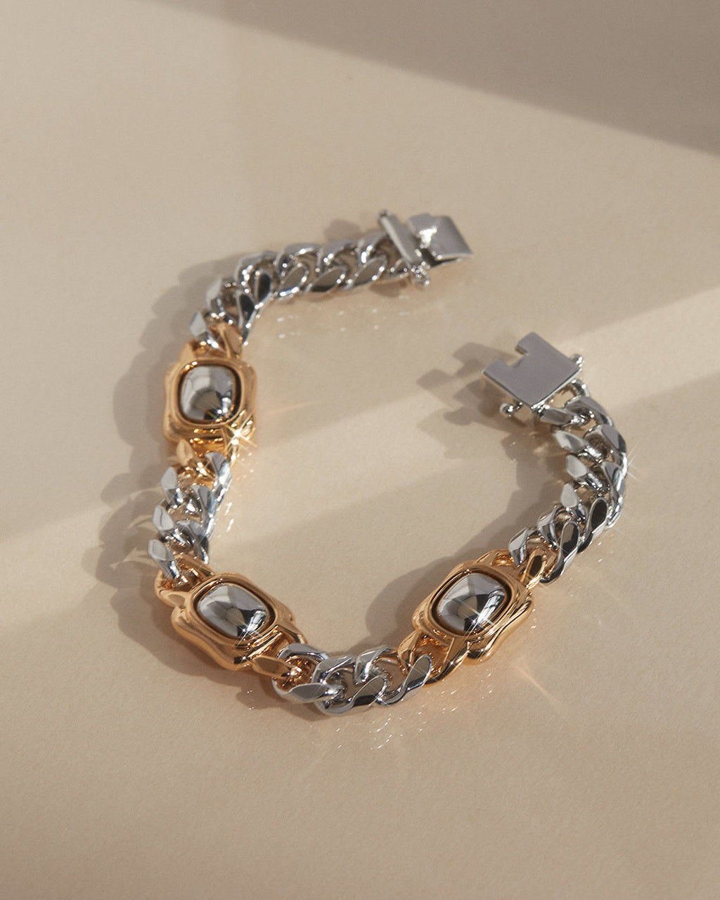 Kate Bezel Stud Bracelet — detail view