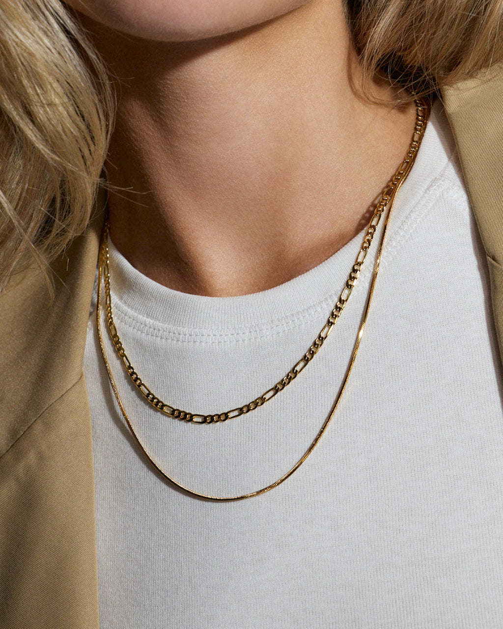 Cecilia Chain Necklace - Gold (Ships Mid October) — detail view