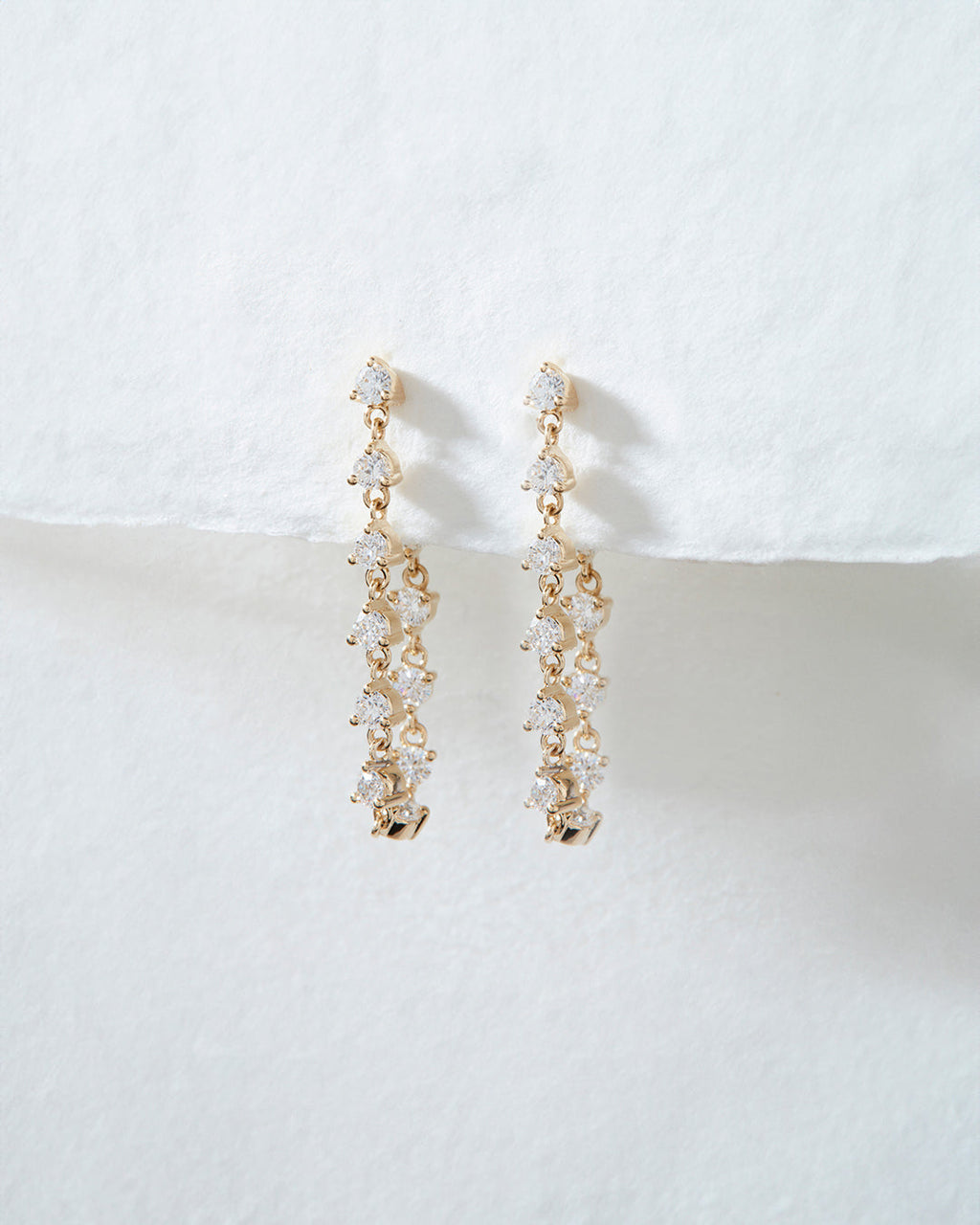 Diamond Ballier Studs - Earrings
