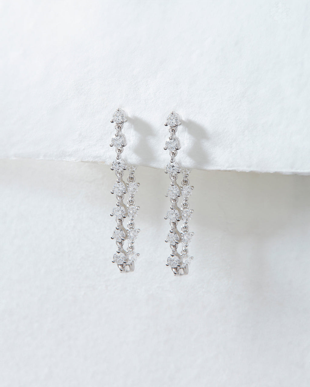 Diamond Ballier Studs - Earrings — alternate view