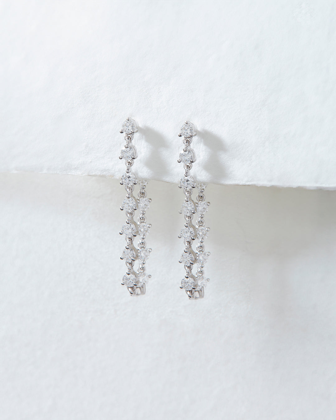 Diamond Ballier Studs - Earrings — alternate view