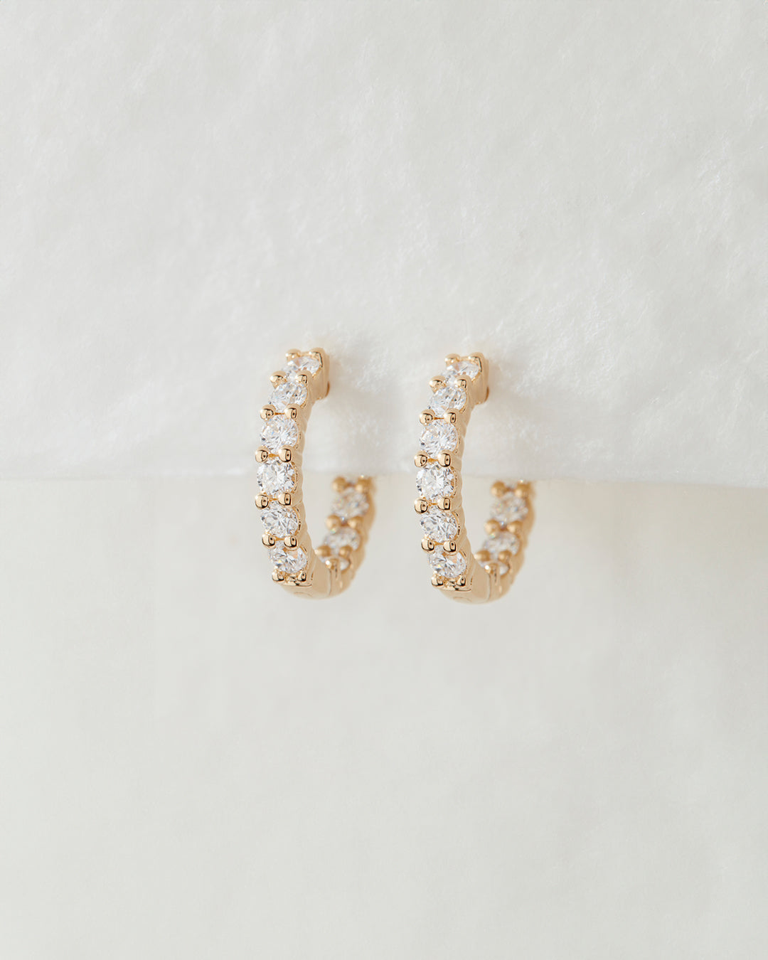 Forever Flawless Diamond Huggies - Earrings