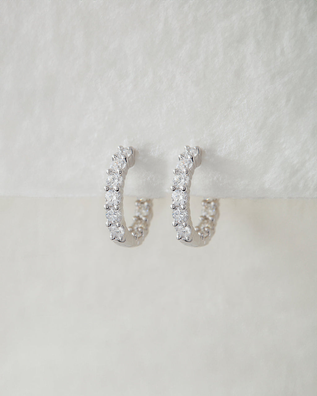 Forever Flawless Diamond Huggies - Earrings — alternate view