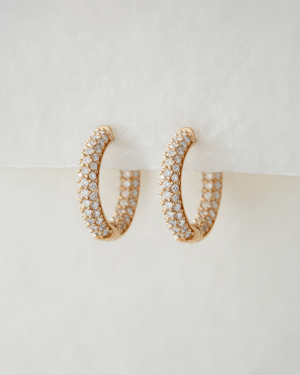 Real Diamond Amalfi Huggies - Earrings