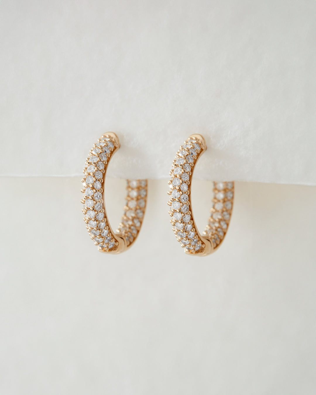 Real Diamond Amalfi Huggies - Earrings
