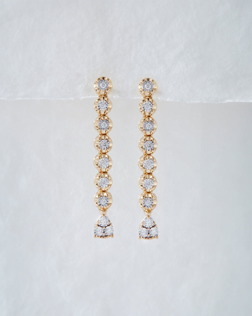 One and Only Diamond Drop Studs - Earrings