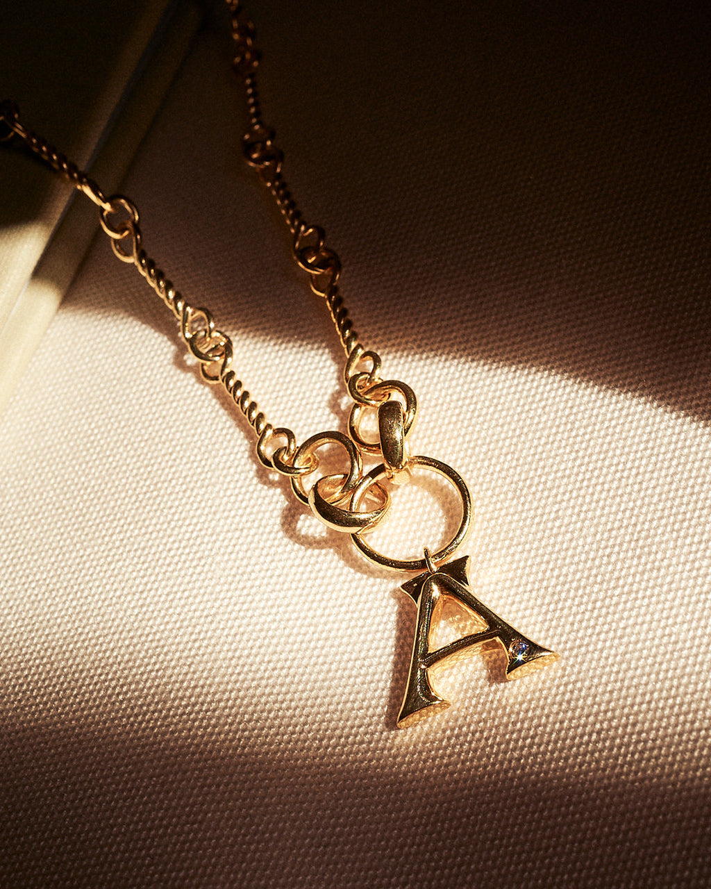 Initial Charm Bellychain