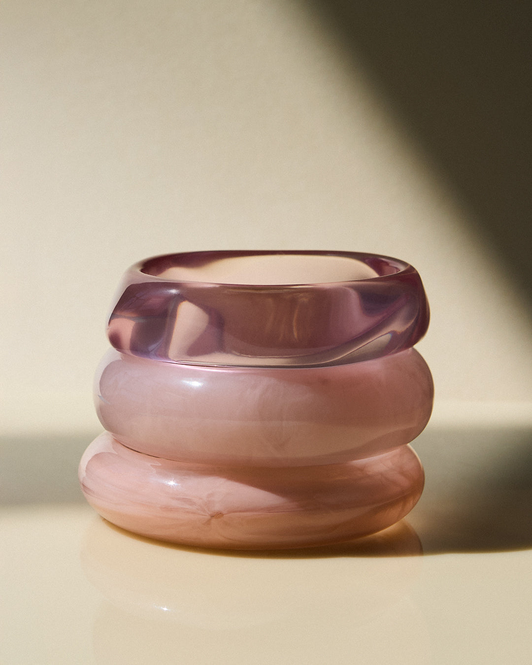 Formentera Bangle Set - Pink — alternate view
