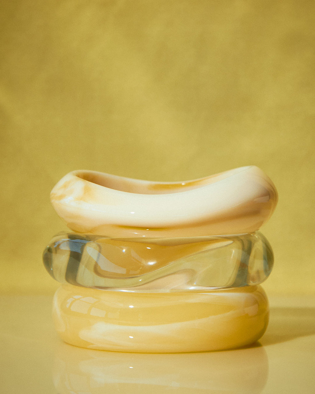 Formentera Bangle Set- Yellow — alternate view