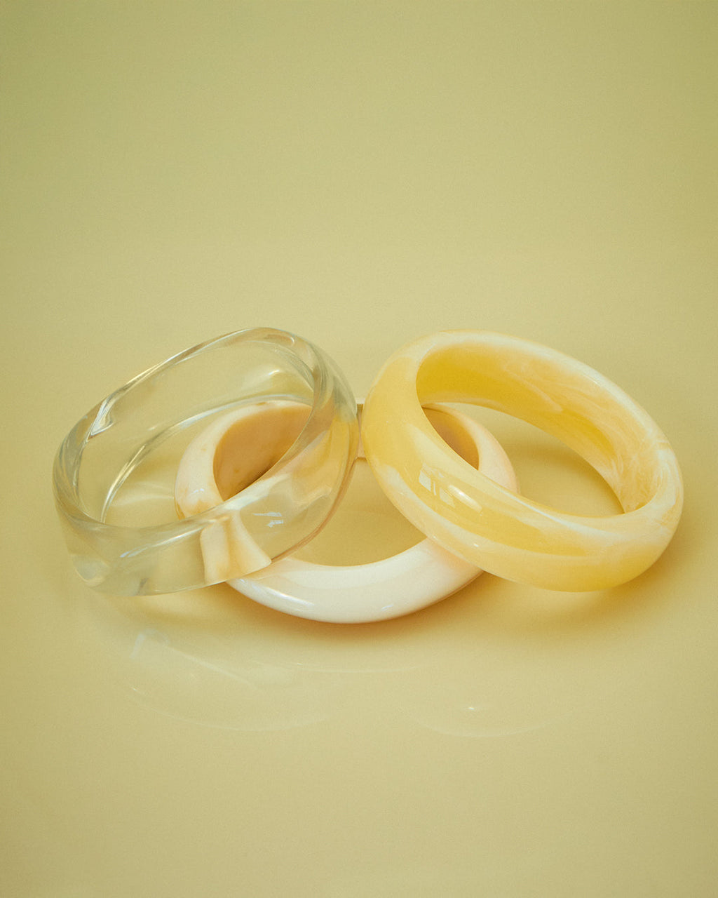 Formentera Bangle Set- Yellow — another angle