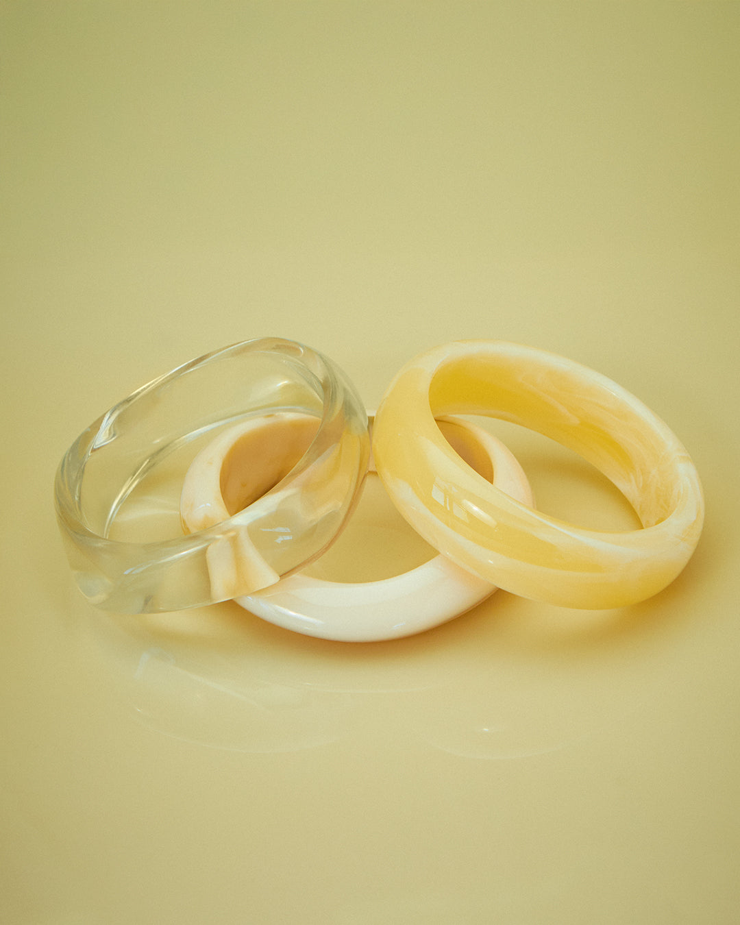 Formentera Bangle Set- Yellow — another angle