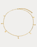 MLB Star + Hearts Logo Charm Necklace - Gold