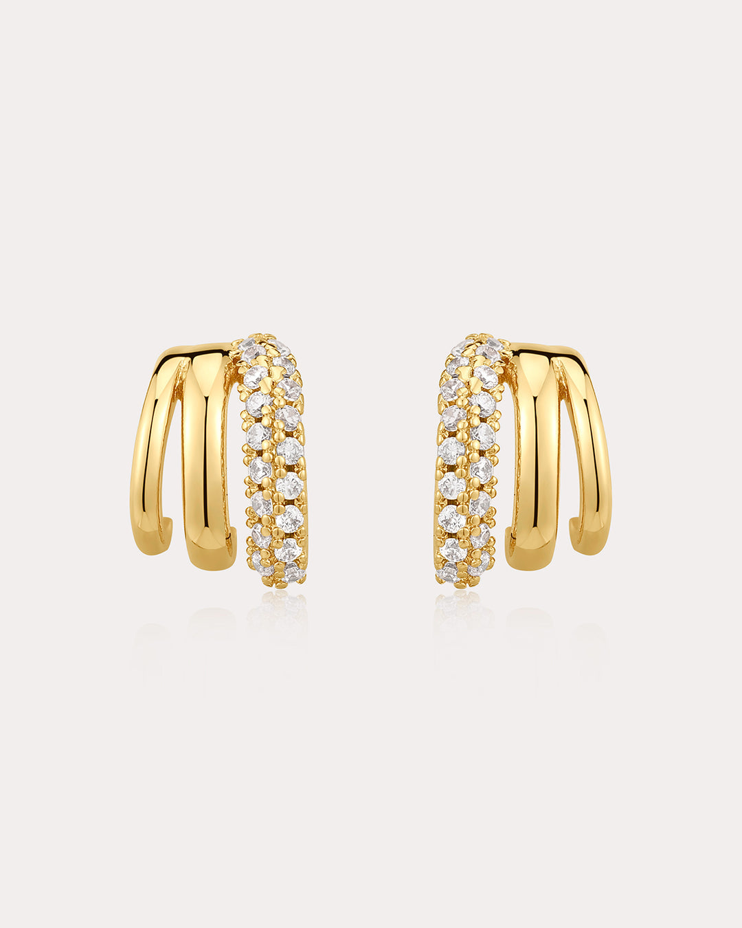 Multi Piercing Huggies (Gold Ships Mid September) - Hoops