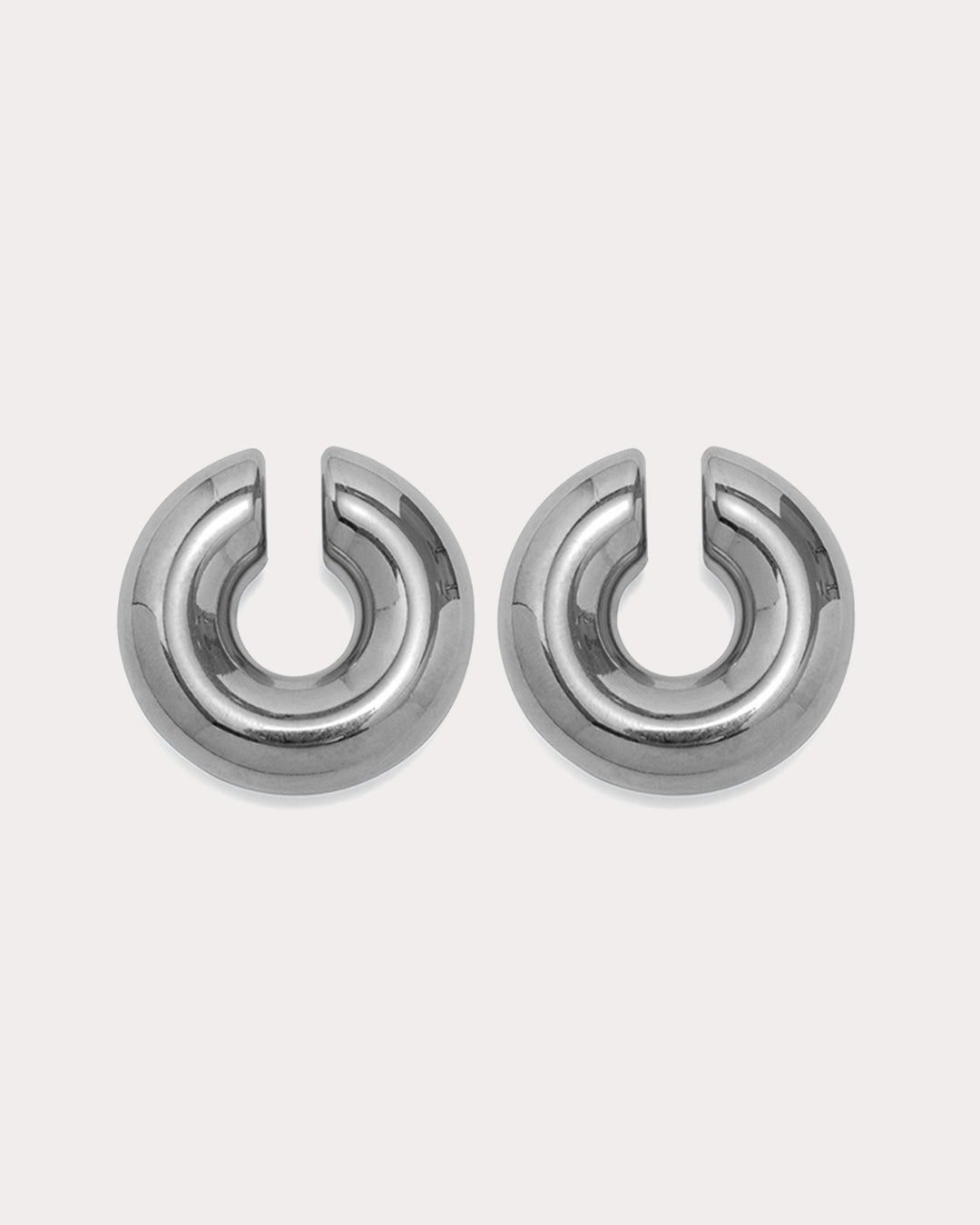 Noemi Ear Cuff Set - Silver - Earrings — another angle