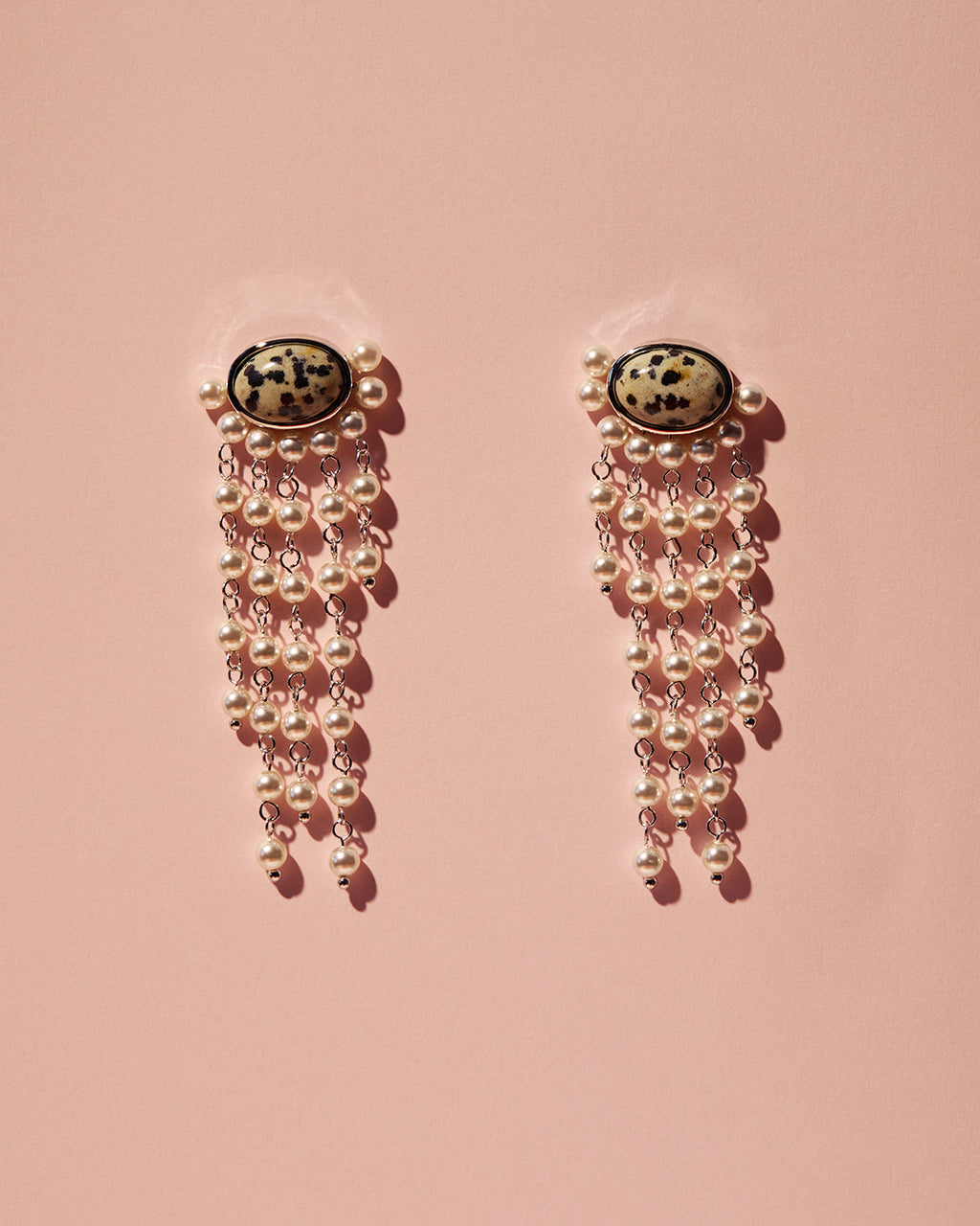 Palma Pearl Studs - Gold - Earrings — detail view