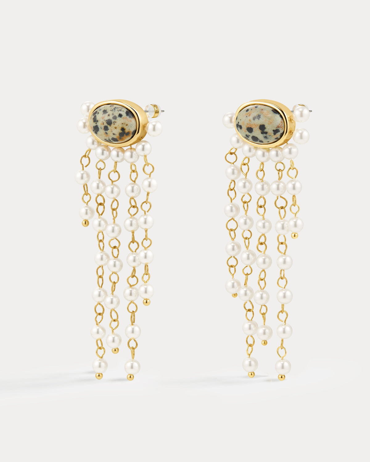 Palma Pearl Studs - Gold - Earrings