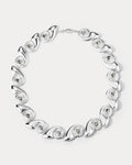 Palma Shell Statement Necklace - Silver