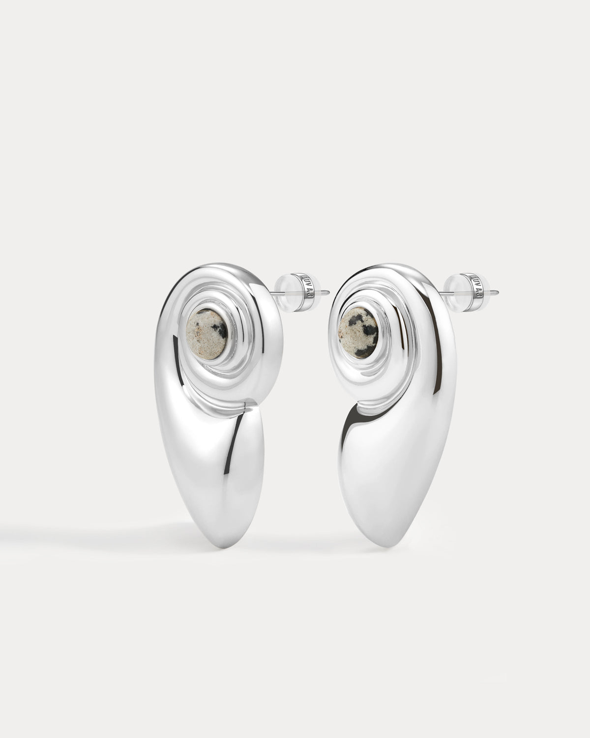 Palma Shell Studs - Silver - Earrings