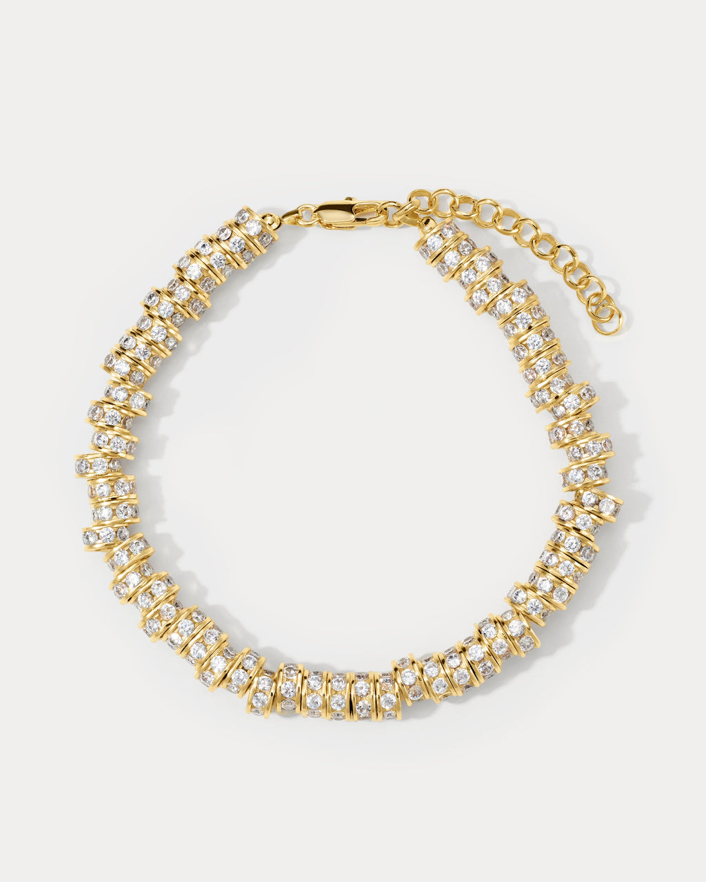 Rio Rhinestone Anklet - Gold