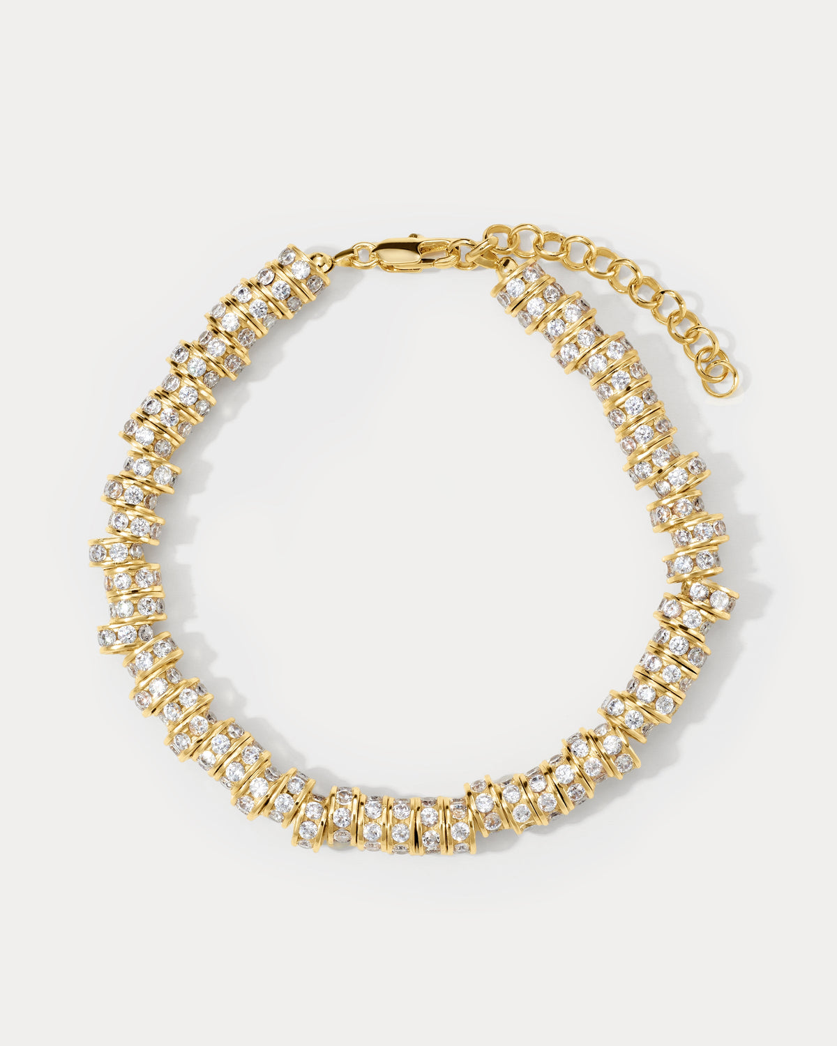 Rio Rhinestone Anklet - Gold