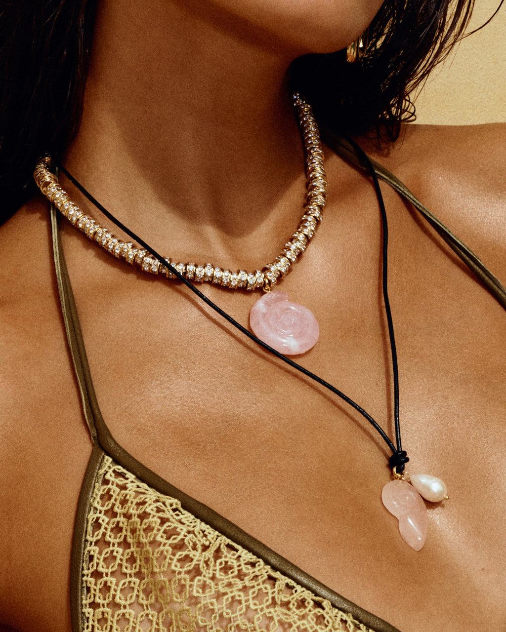 Santorini Pendant Cord Necklace — alternate view