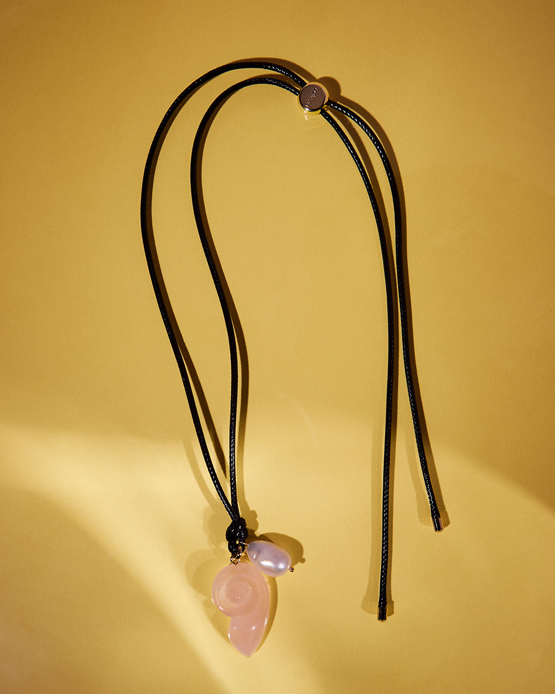 Santorini Pendant Cord Necklace — detail view