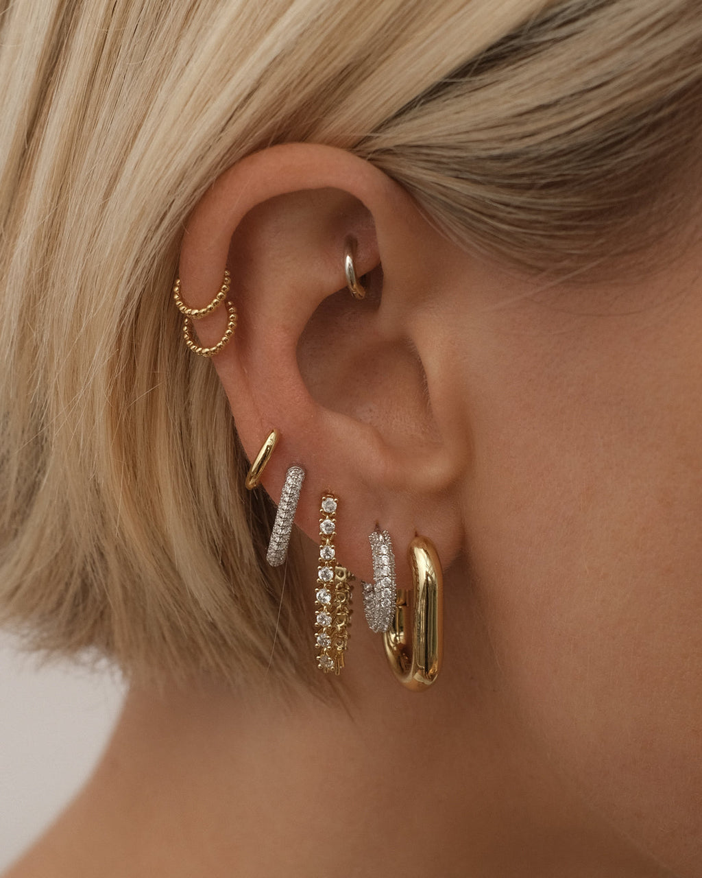 Ballier Chain Studs - Gold — detail view