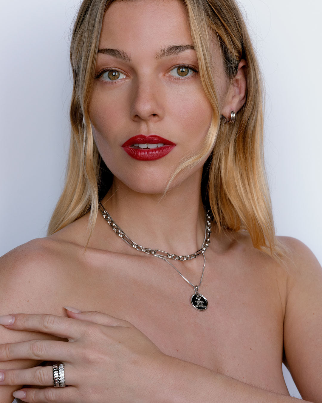 'I Love Jewelry' Coin Necklace — alternate view 2